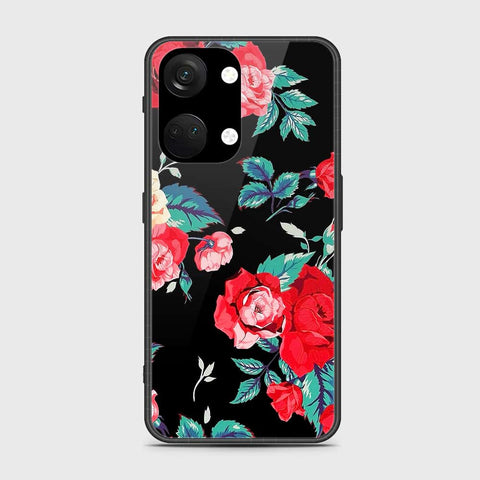 OnePlus Ace 2V Cover- Floral Series - HQ Ultra Shine Premium Infinity Glass Soft Silicon Borders Case