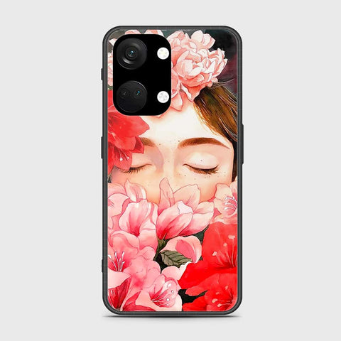 OnePlus Ace 2V Cover- Floral Series - HQ Ultra Shine Premium Infinity Glass Soft Silicon Borders Case