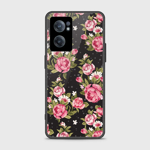 OnePlus Nord CE 2 5G Cover- Floral Series - HQ Ultra Shine Premium Infinity Glass Soft Silicon Borders Case