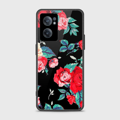 OnePlus Nord CE 2 5G Cover- Floral Series - HQ Ultra Shine Premium Infinity Glass Soft Silicon Borders Case