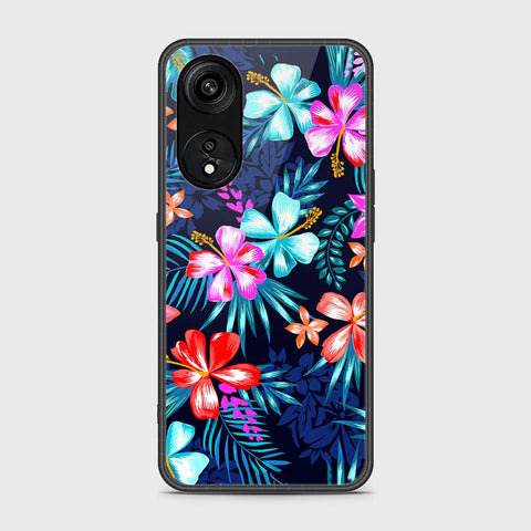 Oppo Reno 8T 5G  Cover- Floral Series - HQ Ultra Shine Premium Infinity Glass Soft Silicon Borders Case