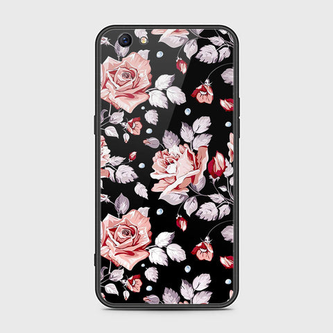 Oppo F3 Plus Cover- Floral Series - HQ Ultra Shine Premium Infinity Glass Soft Silicon Borders Case