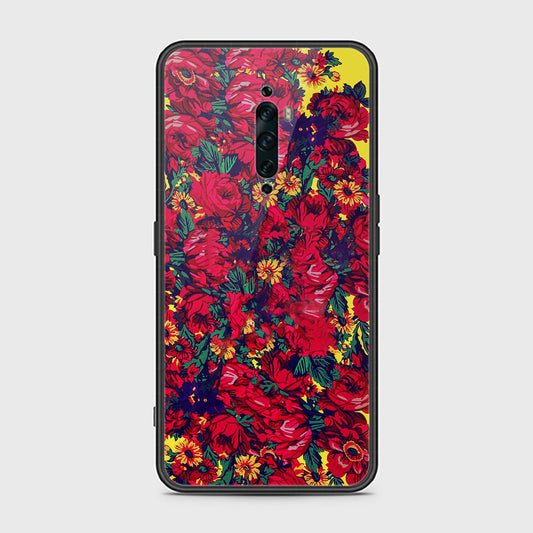 Oppo Reno 2F Cover- Floral Series - HQ Ultra Shine Premium Infinity Glass Soft Silicon Borders Case