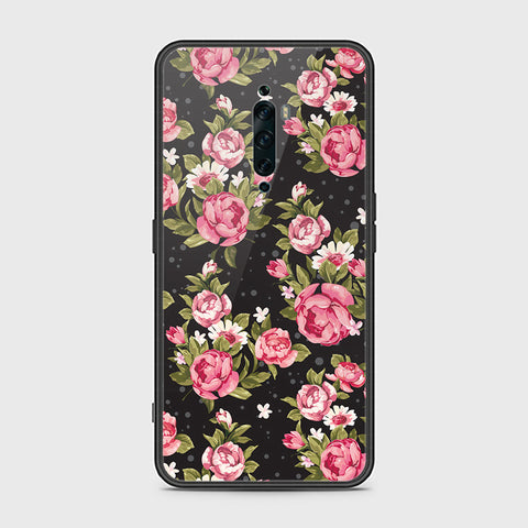 Oppo Reno 2F Cover- Floral Series - HQ Ultra Shine Premium Infinity Glass Soft Silicon Borders Case