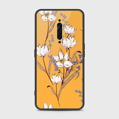 Oppo Reno 2F Cover- Floral Series - HQ Ultra Shine Premium Infinity Glass Soft Silicon Borders Case