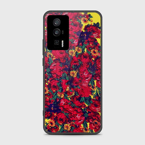 Xiaomi Redmi K60 Cover- Floral Series - HQ Ultra Shine Premium Infinity Glass Soft Silicon Borders Case