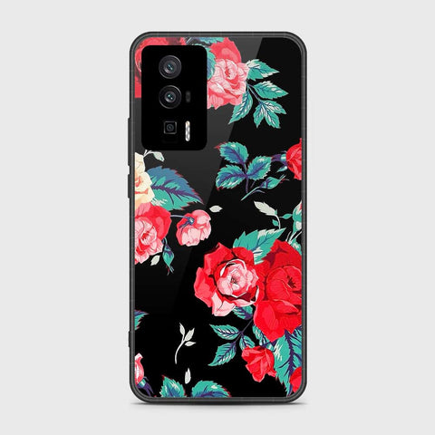 Xiaomi Poco F5 Pro Cover- Floral Series - HQ Ultra Shine Premium Infinity Glass Soft Silicon Borders Case