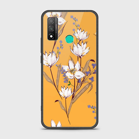 Huawei P smart 2020 Cover - Floral Series - HQ Ultra Shine Premium Infinity Glass Soft Silicon Borders Case