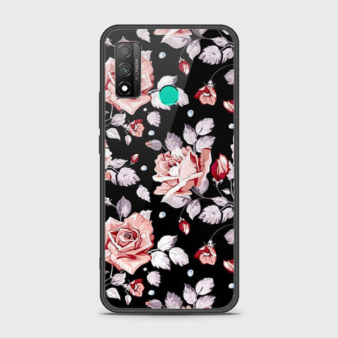 Huawei P smart 2020 Cover - Floral Series - HQ Ultra Shine Premium Infinity Glass Soft Silicon Borders Case