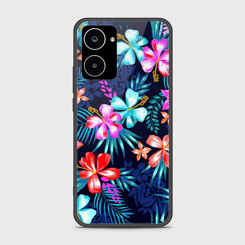 Realme 10 4G Cover- Floral Series - HQ Ultra Shine Premium Infinity Glass Soft Silicon Borders Case