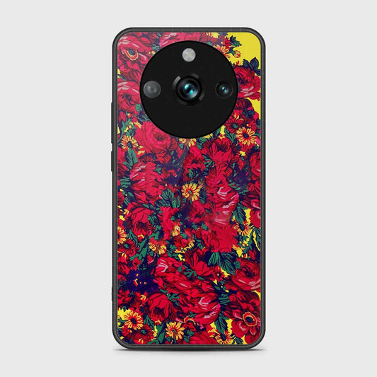 Realme 11 Pro Cover- Floral Series - HQ Ultra Shine Premium Infinity Glass Soft Silicon Borders Case