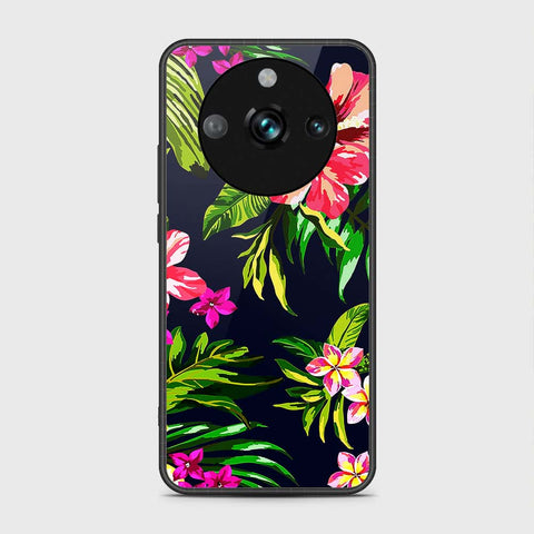 Realme 11 Pro Cover- Floral Series - HQ Ultra Shine Premium Infinity Glass Soft Silicon Borders Case