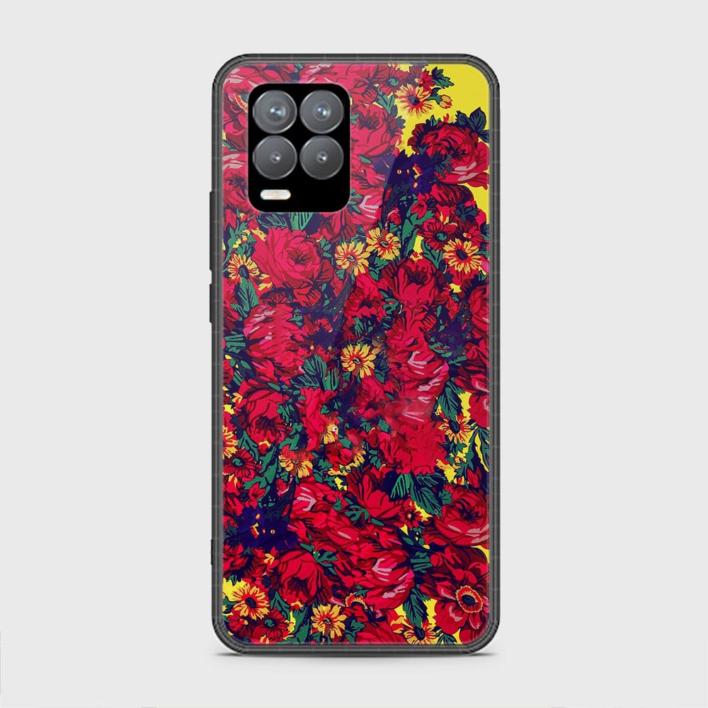 Realme 8 Pro Cover - Floral Series - HQ Ultra Shine Premium Infinity Glass Soft Silicon Borders Case