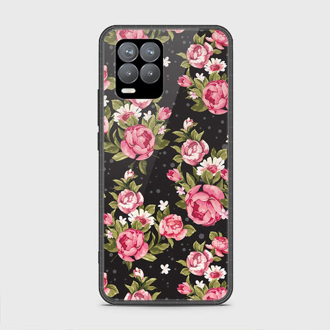 Realme 8 Pro Cover - Floral Series - HQ Ultra Shine Premium Infinity Glass Soft Silicon Borders Case