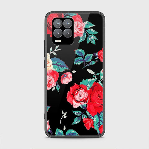 Realme 8 Pro Cover - Floral Series - HQ Ultra Shine Premium Infinity Glass Soft Silicon Borders Case