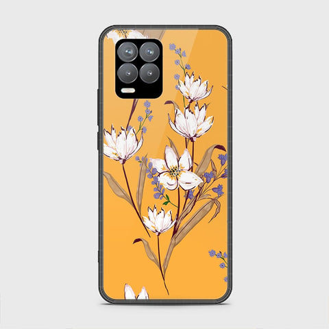 Realme 8 Pro Cover - Floral Series - HQ Ultra Shine Premium Infinity Glass Soft Silicon Borders Case