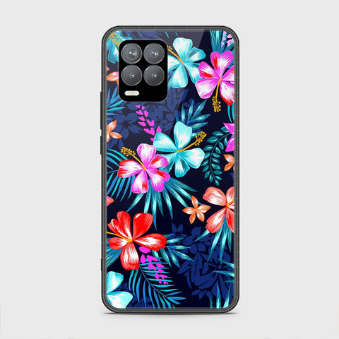 Realme 8 Pro Cover - Floral Series - HQ Ultra Shine Premium Infinity Glass Soft Silicon Borders Case