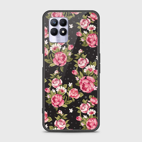 Realme Narzo 50 4G Cover - Floral Series - HQ Ultra Shine Premium Infinity Glass Soft Silicon Borders Case