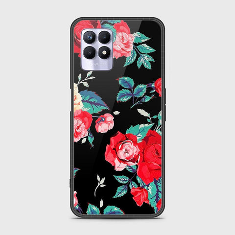 Realme Narzo 50 4G Cover - Floral Series - HQ Ultra Shine Premium Infinity Glass Soft Silicon Borders Case