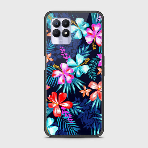 Realme Narzo 50 4G Cover - Floral Series - HQ Ultra Shine Premium Infinity Glass Soft Silicon Borders Case