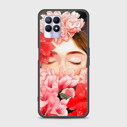 Realme Narzo 50 4G Cover - Floral Series - HQ Ultra Shine Premium Infinity Glass Soft Silicon Borders Case