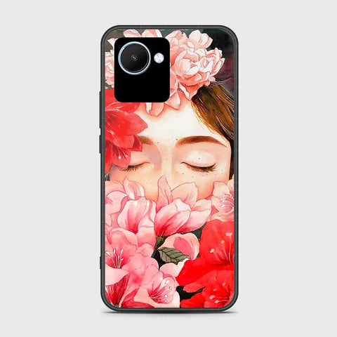 Realme C30s Cover- Floral Series - HQ Ultra Shine Premium Infinity Glass Soft Silicon Borders Case