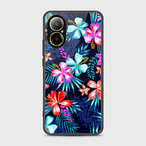 Realme C67 4G Cover- Floral Series - HQ Ultra Shine Premium Infinity Glass Soft Silicon Borders Case