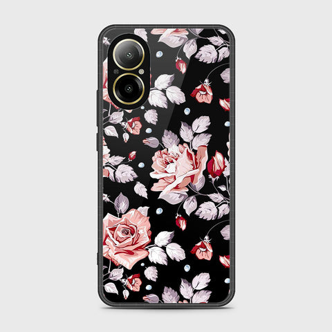 Realme C67 4G Cover- Floral Series - HQ Ultra Shine Premium Infinity Glass Soft Silicon Borders Case