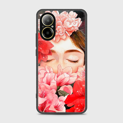 Realme C67 4G Cover- Floral Series - HQ Ultra Shine Premium Infinity Glass Soft Silicon Borders Case