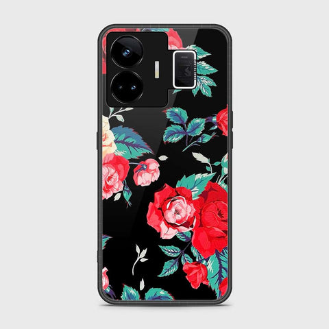 Realme GT Neo 5 Cover- Floral Series - HQ Ultra Shine Premium Infinity Glass Soft Silicon Borders Case