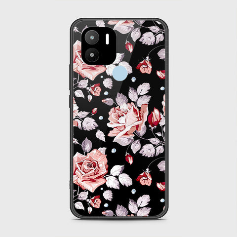 Xiaomi Redmi A1 Plus Cover- Floral Series - HQ Ultra Shine Premium Infinity Glass Soft Silicon Borders Case