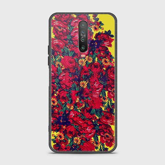 Xiaomi Redmi K30 Cover - Floral Series - HQ Ultra Shine Premium Infinity Glass Soft Silicon Borders Case