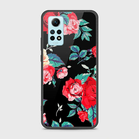 Xiaomi Redmi Note 12 Pro 4G Cover- Floral Series - HQ Ultra Shine Premium Infinity Glass Soft Silicon Borders Case