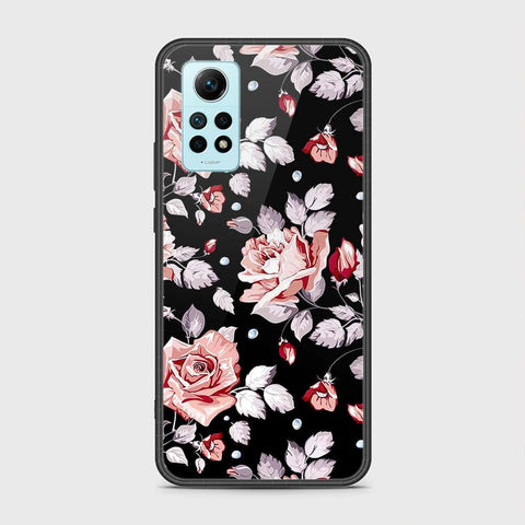 Xiaomi Redmi Note 12 Pro 4G Cover- Floral Series - HQ Ultra Shine Premium Infinity Glass Soft Silicon Borders Case