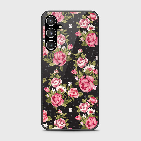 Samsung Galaxy S23 FE  Cover- Floral Series - HQ Ultra Shine Premium Infinity Glass Soft Silicon Borders Case