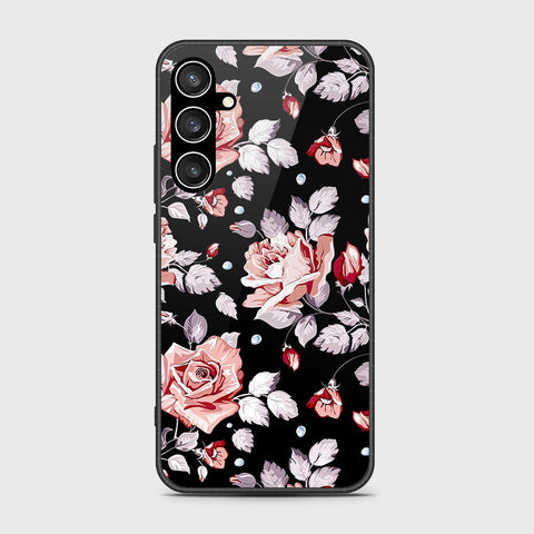 Samsung Galaxy S23 FE  Cover- Floral Series - HQ Ultra Shine Premium Infinity Glass Soft Silicon Borders Case