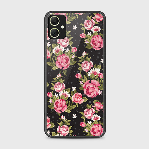 Samsung Galaxy A05 Cover- Floral Series - HQ Ultra Shine Premium Infinity Glass Soft Silicon Borders Case