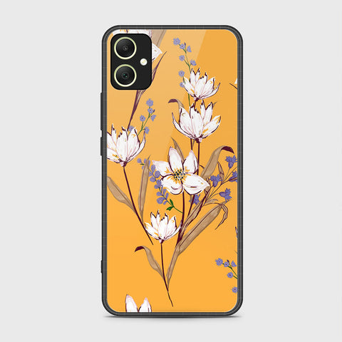 Samsung Galaxy A05 Cover- Floral Series - HQ Ultra Shine Premium Infinity Glass Soft Silicon Borders Case