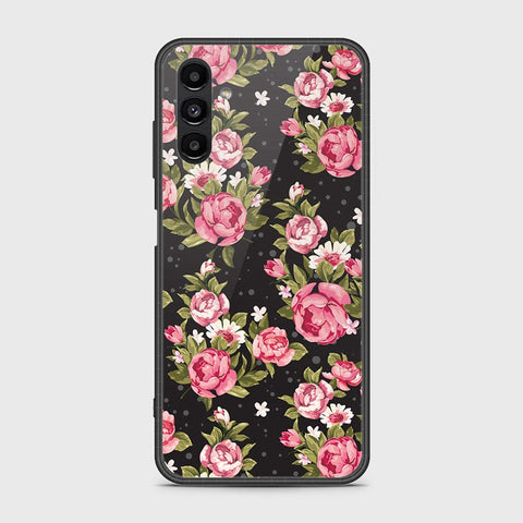 Samsung Galaxy A13 5G Cover- Floral Series - HQ Ultra Shine Premium Infinity Glass Soft Silicon Borders Case