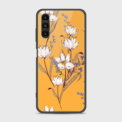 Samsung Galaxy A04s Cover- Floral Series - HQ Ultra Shine Premium Infinity Glass Soft Silicon Borders Case