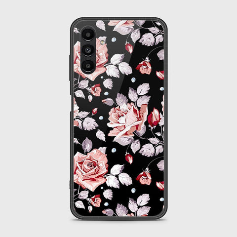 Samsung Galaxy A04s Cover- Floral Series - HQ Ultra Shine Premium Infinity Glass Soft Silicon Borders Case