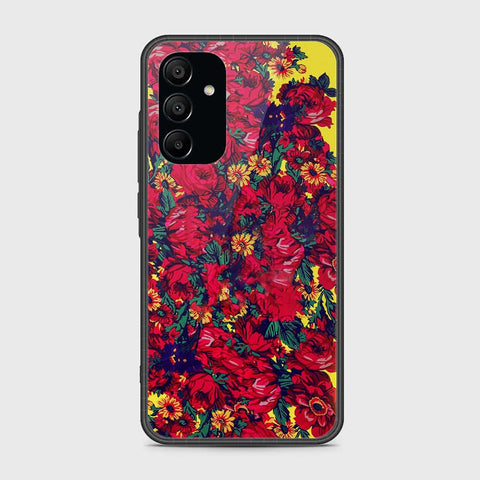 Samsung Galaxy A15 4G Cover- Floral Series - HQ Ultra Shine Premium Infinity Glass Soft Silicon Borders Case