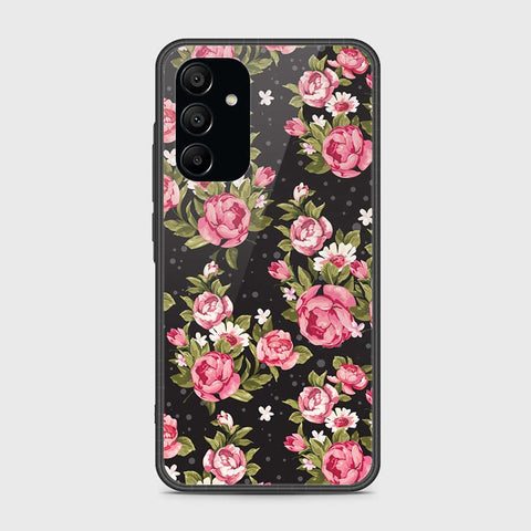 Samsung Galaxy A15 4G Cover- Floral Series - HQ Ultra Shine Premium Infinity Glass Soft Silicon Borders Case