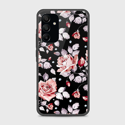 Samsung Galaxy A15 4G Cover- Floral Series - HQ Ultra Shine Premium Infinity Glass Soft Silicon Borders Case