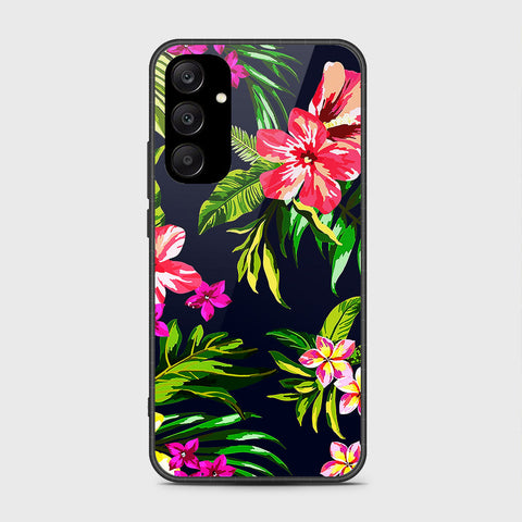 Samsung Galaxy A25 5G Cover- Floral Series - HQ Ultra Shine Premium Infinity Glass Soft Silicon Borders Case