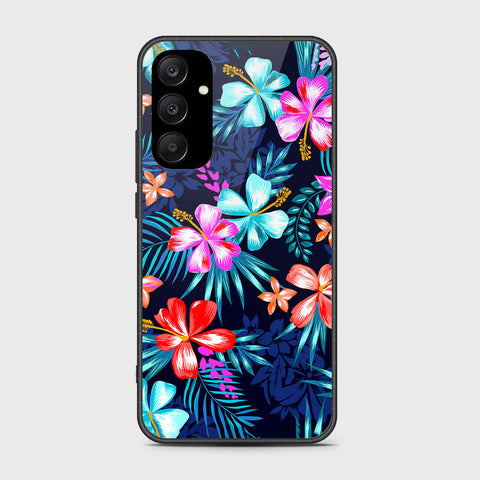 Samsung Galaxy A25 5G Cover- Floral Series - HQ Ultra Shine Premium Infinity Glass Soft Silicon Borders Case