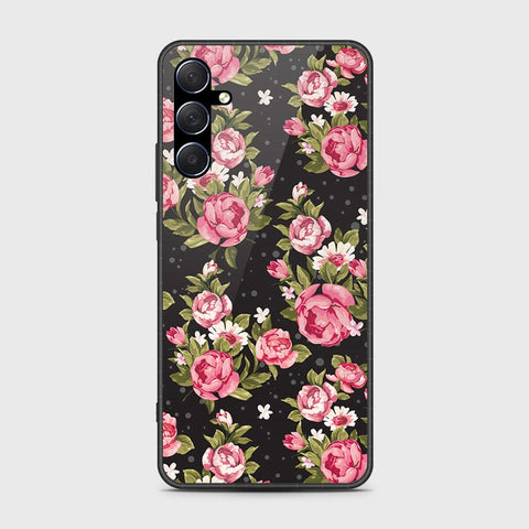 Samsung Galaxy M34 5G Cover- Floral Series - HQ Ultra Shine Premium Infinity Glass Soft Silicon Borders Case