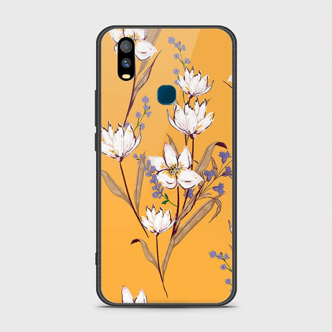 Vivo Y11 2019 Cover- Floral Series - HQ Ultra Shine Premium Infinity Glass Soft Silicon Borders Case