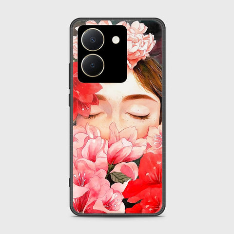 Vivo Y36 4G Cover- Floral Series - HQ Ultra Shine Premium Infinity Glass Soft Silicon Borders Case