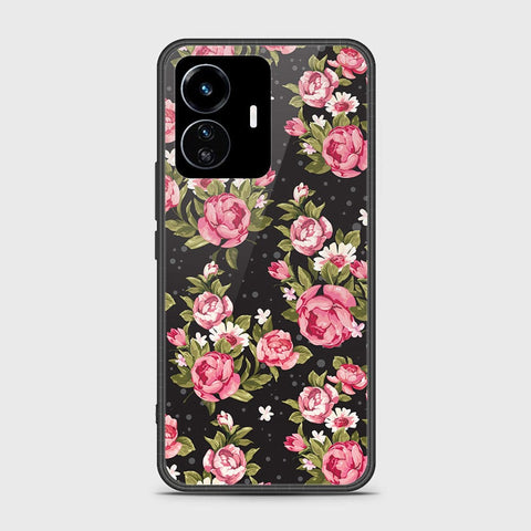 Vivo Y77 5G Cover - Floral Series - HQ Ultra Shine Premium Infinity Glass Soft Silicon Borders Case